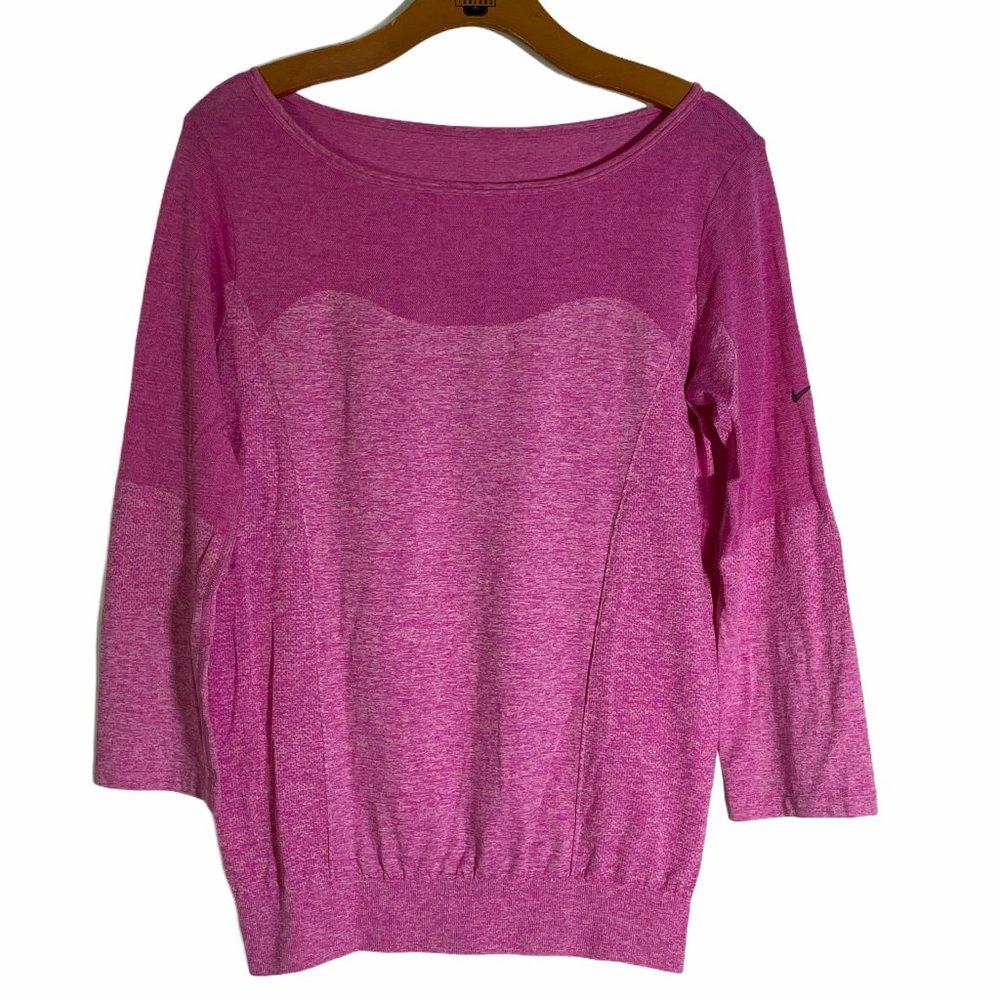 4/$25 Nike Womens DriFit Knit Epic Training Crew Tee Top